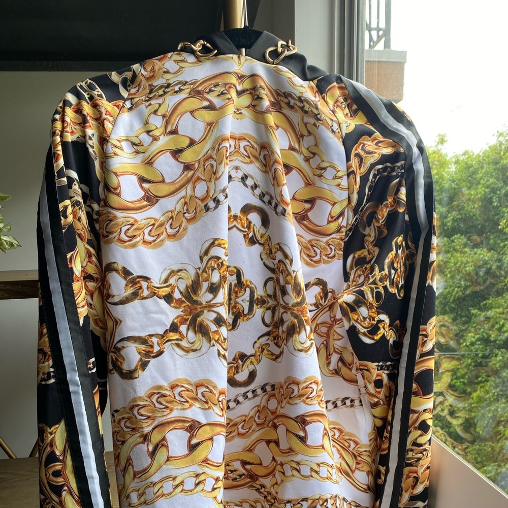 Dolls Kill x Jaded London Gold Chain Hoodie - Picture 2 of 4